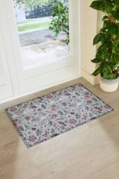 Artsy Mats Hare Wildflowers Doormat - Size: 60 cm x 90 cm - thumbnail 2