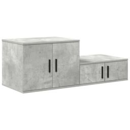 Berkfield Home Storage Cabinet in Concrete Grey - 108x41x40 cm, Made with Engineered Wood - Size: 108 x 41 x 40 cm - thumbnail 5