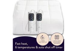 Dreamland Electric Mattress Protector Double in White - thumbnail 3