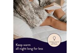 Dreamland Electric Mattress Protector Double in White - thumbnail 2