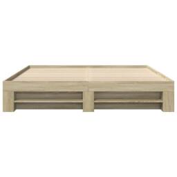Berkfield Home Durable Bed Frame Frame Sonoma Oak 180x200 cm Super King Wood in Light Oak - thumbnail 5