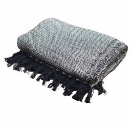 KDMD Boho Comfort Throws - 125x150cm - Charcoal in Black - Size: 125x150 cm - thumbnail 3
