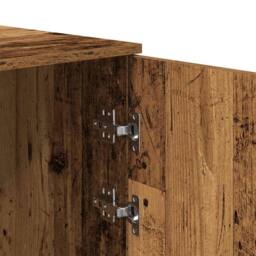 Berkfield Home Storage Cabinet Old Wood 40x45x103.5 cm Engineered Wood in Brown - thumbnail 9