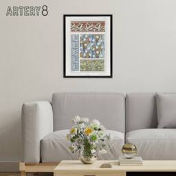 "Artery8 Lily of the Valley Framed Canvas Wall Art Print Vintage Floral Verneuil - Size: W12"" x H16""" - thumbnail 3