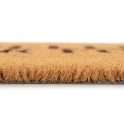 Kukoon Front Door Mat Natural Coir Dirt Catching Rug - Mr Fox in Beige - Size: 45 cm x 70 cm - thumbnail 3