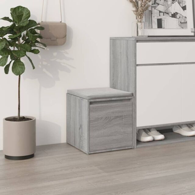 Berkfield Home Box Drawer Grey Sonoma 40.5x40x40 cm Engineered Wood - image 1