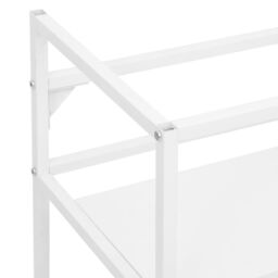 Berkfield Home Bathroom Washbasin Frame White 79x38x83 cm Iron - Size: 79 x 38 x 83 cm - thumbnail 6