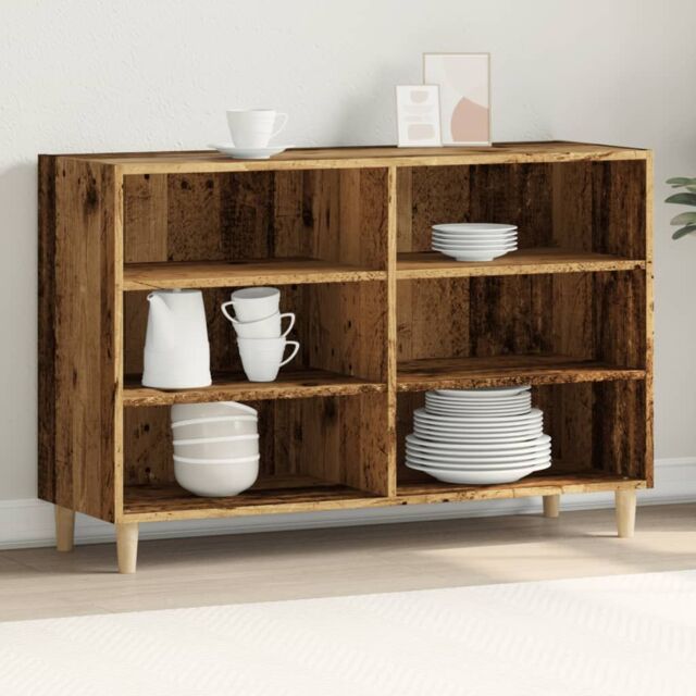 Berkfield Home Sideboard Old Wood 103.5x35x70 cm Engineered Wood in Brown - image 1
