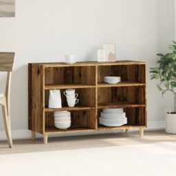 Berkfield Home Sideboard Old Wood 103.5x35x70 cm Engineered Wood in Brown - thumbnail 3