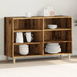Berkfield Home Sideboard Old Wood 103.5x35x70 cm Engineered Wood in Brown - thumbnail 1