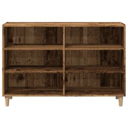 Berkfield Home Sideboard Old Wood 103.5x35x70 cm Engineered Wood in Brown - thumbnail 5
