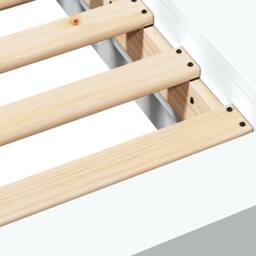 Berkfield Home Bed Frame without Mattress White 90x190 cm Single - thumbnail 8