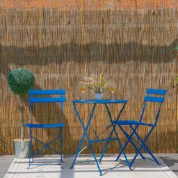 Harbour Housewares 2 Seater Sussex Bistro Set Round in Navy - thumbnail 6