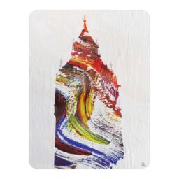 Benjamin Tate Design Swirly Ben Blanket in Natural - Size: 120 cm x 150 cm - thumbnail 1