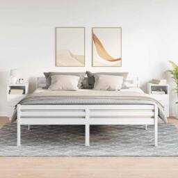 Berkfield Home Durable Bedside Cabinets 2 pcs with 2 Drawers White 36x36x68 cm - Size: 36 x 36 x 68 cm - thumbnail 1