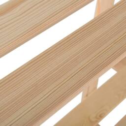 Berkfield Home Durable 3-Tier Storage Rack 60x28.5x90 cm Solid Pinewood in Natural - thumbnail 4