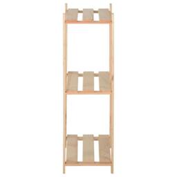 Berkfield Home Durable 3-Tier Storage Rack 60x28.5x90 cm Solid Pinewood in Natural - thumbnail 1