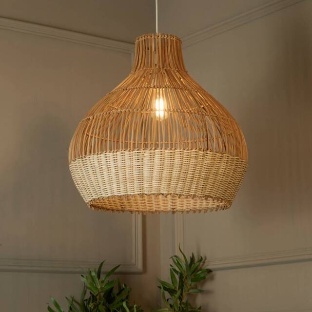 Lighting Collection RATTAN EASY FIT SHADE in Natural - image 1