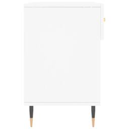 Berkfield Home Shoe Bench White 102x35x55 cm Engineered Wood - Size: 102 x 35 x 55 cm - thumbnail 7
