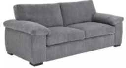 SquareBoxx Capri Jumbo Cord Sofa, 3+2 in Grey - thumbnail 4
