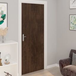 Berkfield Home Self-adhesive Door Films 4 pcs Dark Oak 210x90 cm PVC in Brown