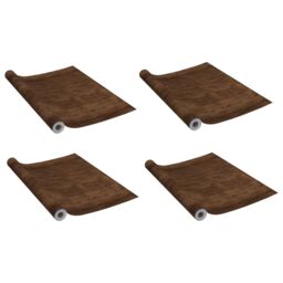 Berkfield Home Self-adhesive Door Films 4 pcs Dark Oak 210x90 cm PVC in Brown - thumbnail 2