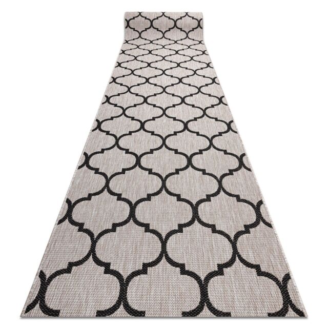RugsX Sizal Floorlux Runner in Grey - Size: 120 cm x 300 cm - image 1