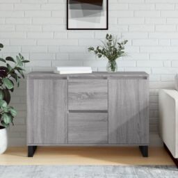 Berkfield Home Sideboard Grey Sonoma 104x35x70 cm Engineered Wood - Size: 104 x 35 x 70 cm - thumbnail 1