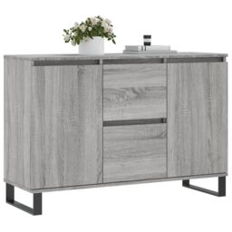Berkfield Home Sideboard Grey Sonoma 104x35x70 cm Engineered Wood - Size: 104 x 35 x 70 cm - thumbnail 3