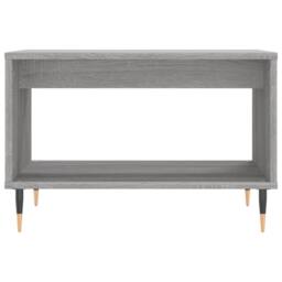 Berkfield Home Decorative Coffee Table Grey Sonoma 60x50x40 cm Engineered Wood - Size: 60 x 50 x 40 cm - thumbnail 4