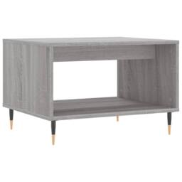 Berkfield Home Decorative Coffee Table Grey Sonoma 60x50x40 cm Engineered Wood - Size: 60 x 50 x 40 cm - thumbnail 3
