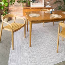 Kukoon Beige Machine Washable Minamilist Cream Living Room Area Rug - Size: 120 cm x 170 cm - thumbnail 4