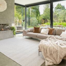 Kukoon Beige Machine Washable Minamilist Cream Living Room Area Rug - Size: 120 cm x 170 cm - thumbnail 3