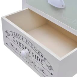 Berkfield Home French Bedside Cabinets 2 pcs Wood in White - thumbnail 6
