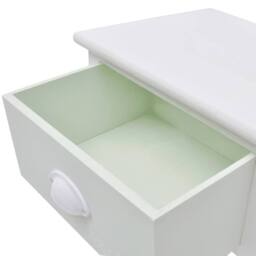 Berkfield Home French Bedside Cabinets 2 pcs Wood in White - thumbnail 5