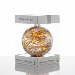 Sienna Glass Engagement Gift Friendship Ball Pastel Gold - thumbnail 4