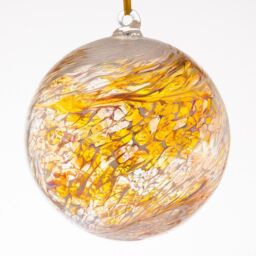 Sienna Glass Engagement Gift Friendship Ball Pastel Gold - thumbnail 2