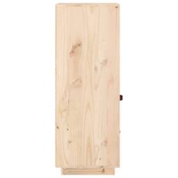 Berkfield Home Highboard 34x40x108, 5 cm Solid Wood Pine in Light Tan - thumbnail 7
