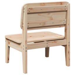 Berkfield Home Garden Chairs 2 pcs 60x52.5x72 cm Solid Wood Pine in Natural - thumbnail 6