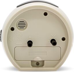 Acctim Grace Non-Ticking Sweep Analogue Bedroom Alarm Clock in Taupe - thumbnail 6