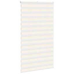 Berkfield Home Zebra Blind Marble Beige 125x200 cm Fabric Width 120.9 cm Polyester - thumbnail 3