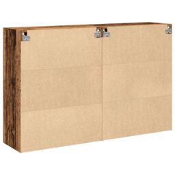 Berkfield Home Wall Mounted Cabinet Set of 2 Brown Solid wood 139 x 34 x 90 cm - thumbnail 8