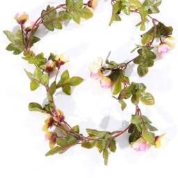Garden Sanctuary 7FT Light Pink Artificial Rose Vine Hanging Flower Garland - thumbnail 4
