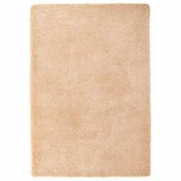 Berkfield Home Shaggy Rug High Pile NAVARRA Beige 200x290 cm Polyester - Size: Medium - thumbnail 1