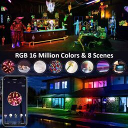 ENER-J WiFi Smart RGB+W+WW 16W LED Floodlight in ENERJSMART APP in White - thumbnail 6