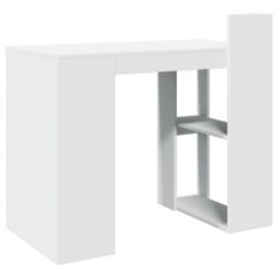 Berkfield Home Office Desk White 103.5x56.5x94 cm Engineered Wood - thumbnail 6