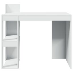 Berkfield Home Office Desk White 103.5x56.5x94 cm Engineered Wood - thumbnail 4