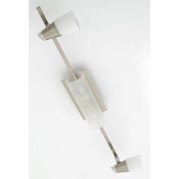 Netlighting Anna On Linear Bar 4 Light G9 Satin ChromeOpal & Frosted Glass in Grey - thumbnail 2