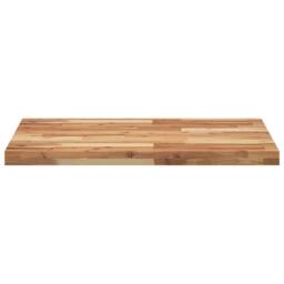 Berkfield Home Bathroom Vanity Top Oil Finished 100x60x4 cm Solid Wood Acacia in Brown - Size: 100 x 60 x 4 cm - thumbnail 3