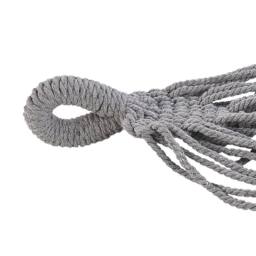 Wyld and Coco Light Grey Cotton-Blend Hammock with Crochet Edging - thumbnail 3